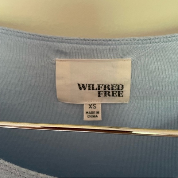 Wilfred Free by Aritzia Baby Blue Teigen Minimalist T-Shirt Dress XS - Picture 5 of 8